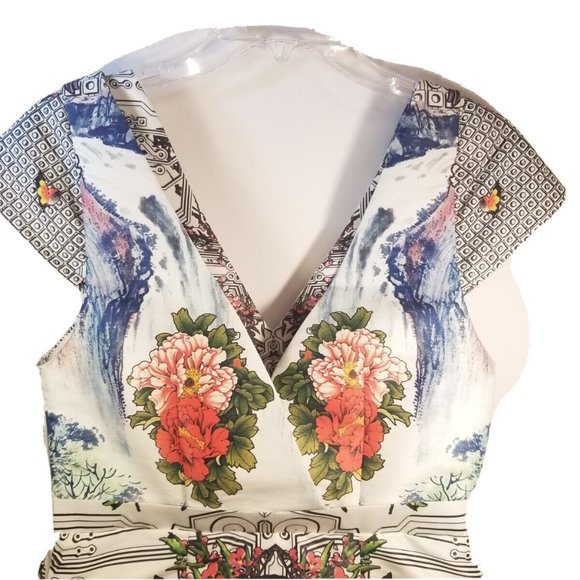 PICCIONE PICCIONE Dress Size 42 Style PE16A111 SHT 001 Made In Italy w/flaw - Picture 12 of 14